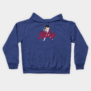 Austin Riley Caricature Kids Hoodie